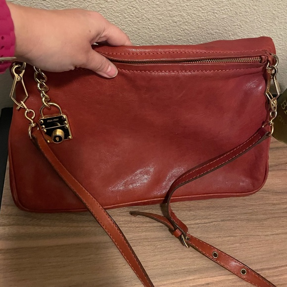 Miu Miu Rare Authantic Leather Crossbody Bag - Picture 7 of 10